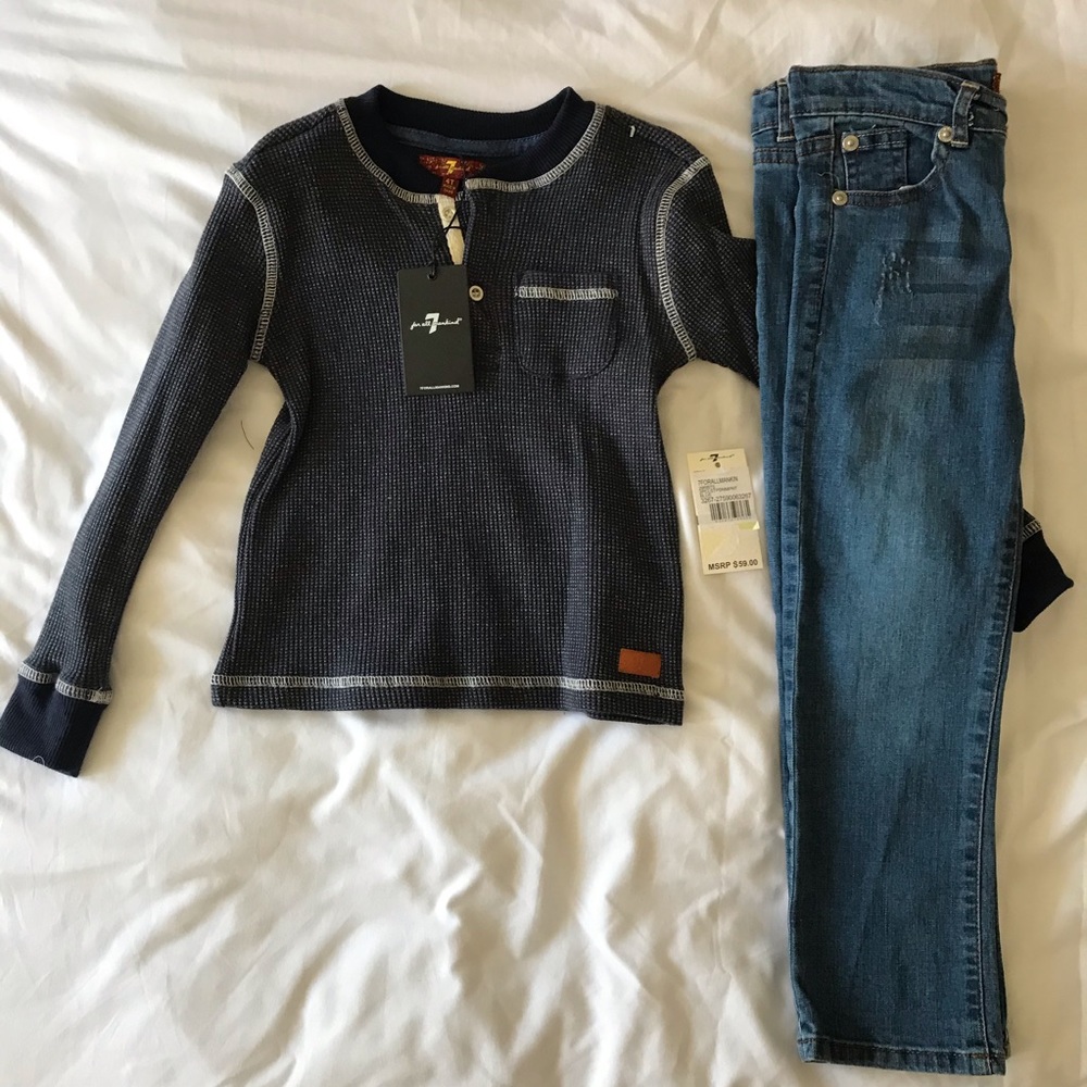7 for all mankind boys set 4 NWT